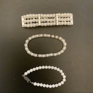 Faux Pearl Bracelet Set